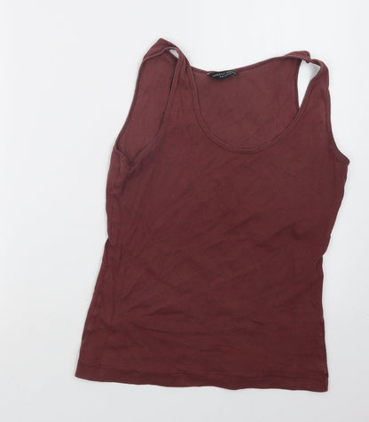 Womens UK Size 12 Dorothy Perkins Pink Basic Tank