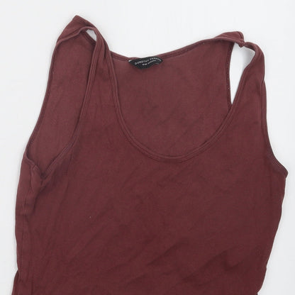 Womens UK Size 12 Dorothy Perkins Pink Basic Tank