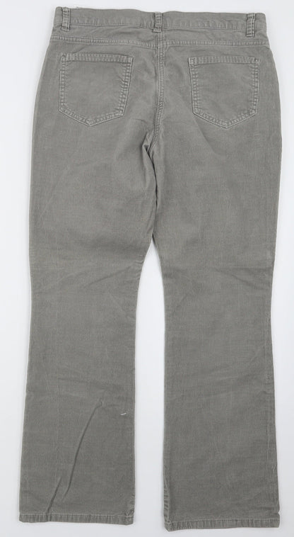 Womens UK Size 14 Marks and Spencer Regular Fit  Grey Trousers