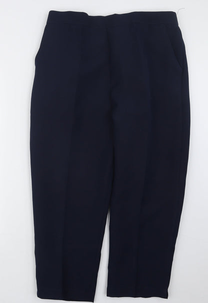 Womens UK Size 18 Preworn Regular Fit  Blue Trousers