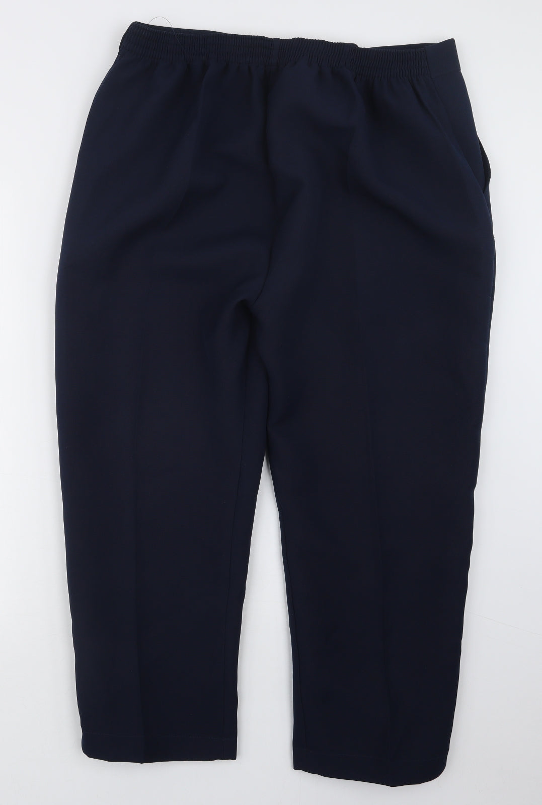 Womens UK Size 18 Preworn Regular Fit  Blue Trousers