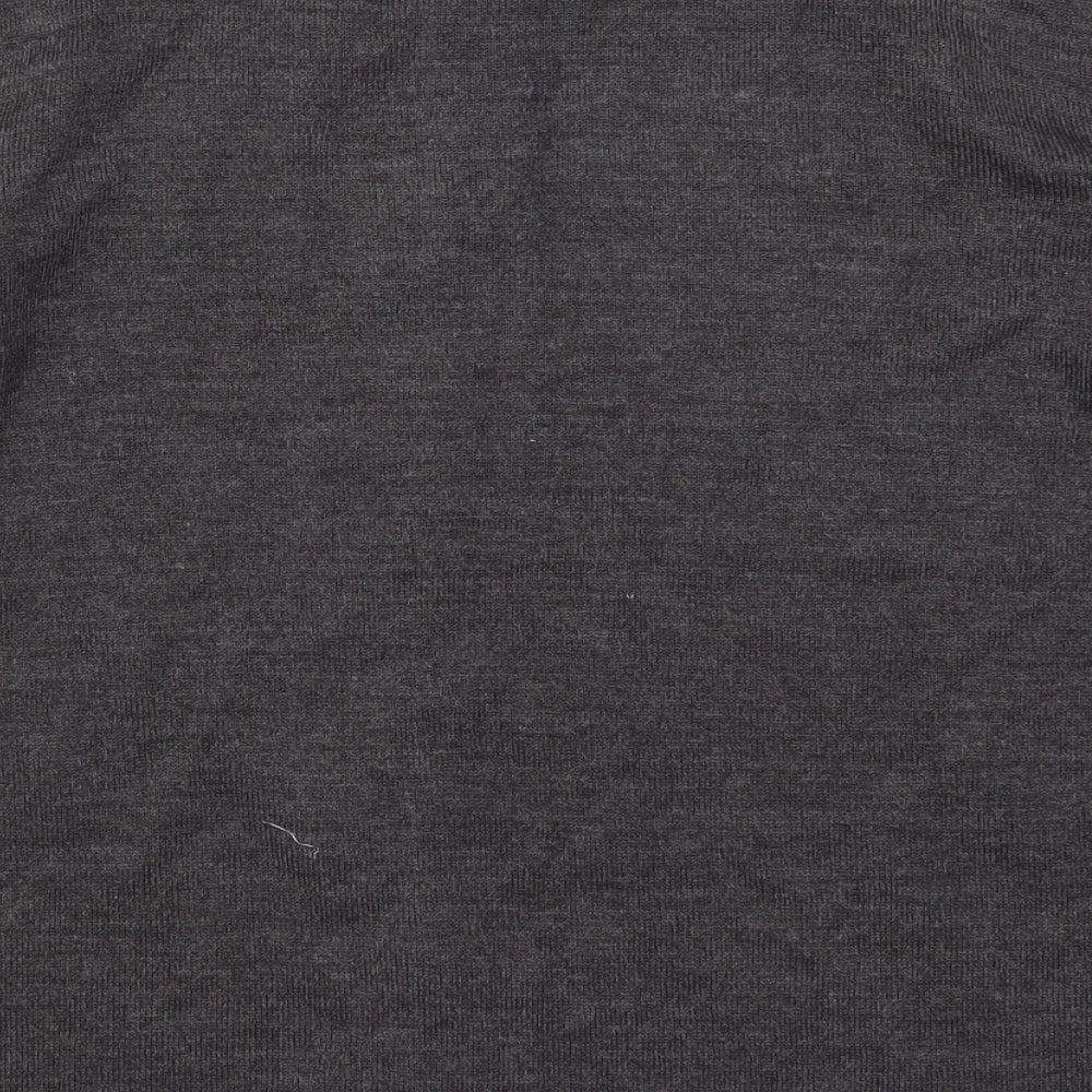 Autonomy Womens Purple Geometric Knit Pullover Jumper Size M