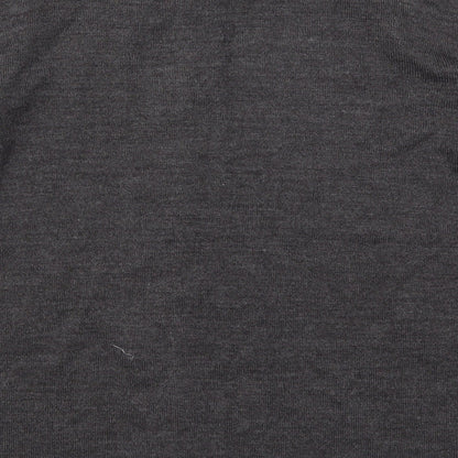 Autonomy Womens Purple Geometric Knit Pullover Jumper Size M