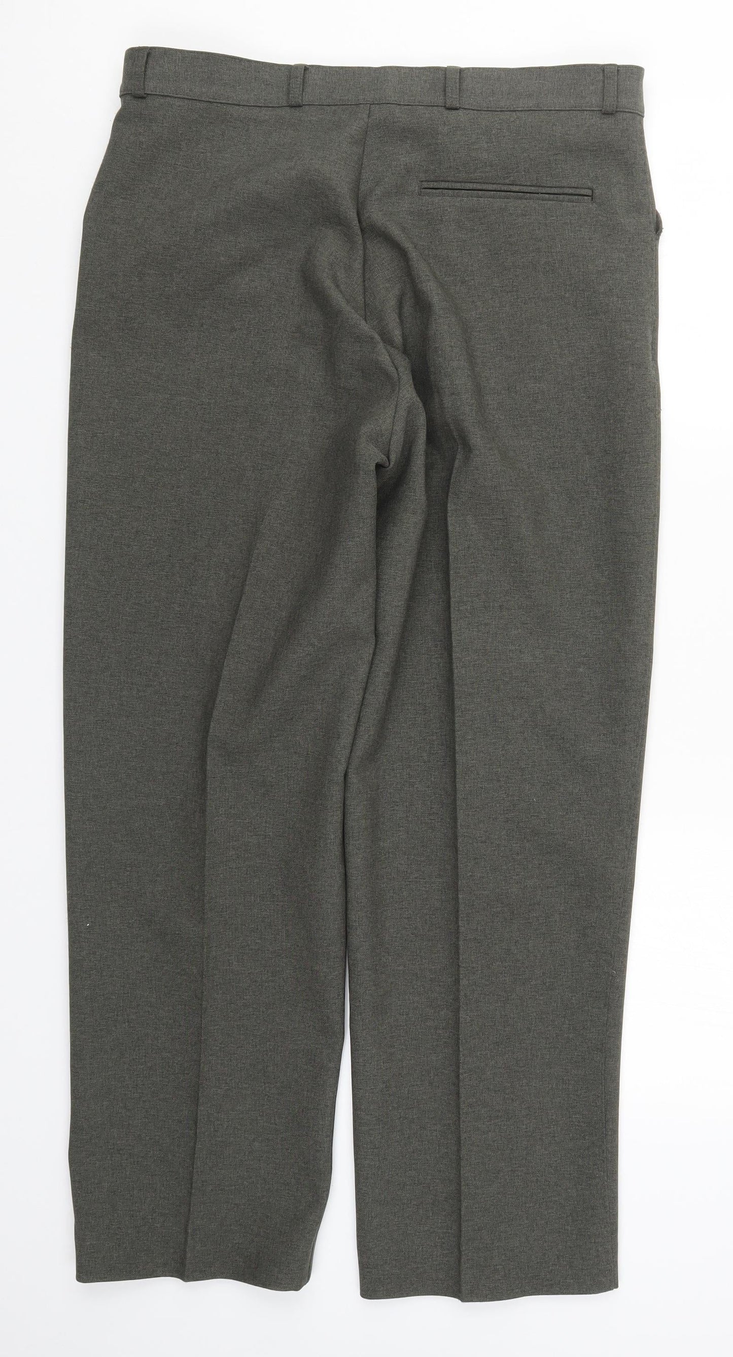 Mens UK Size 34 BHS Regular Fit  Green Trousers