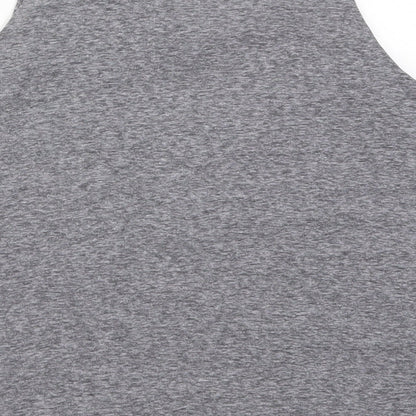 Young Dimension Girls Grey Geometric  Basic Tank Size 11-12 Years