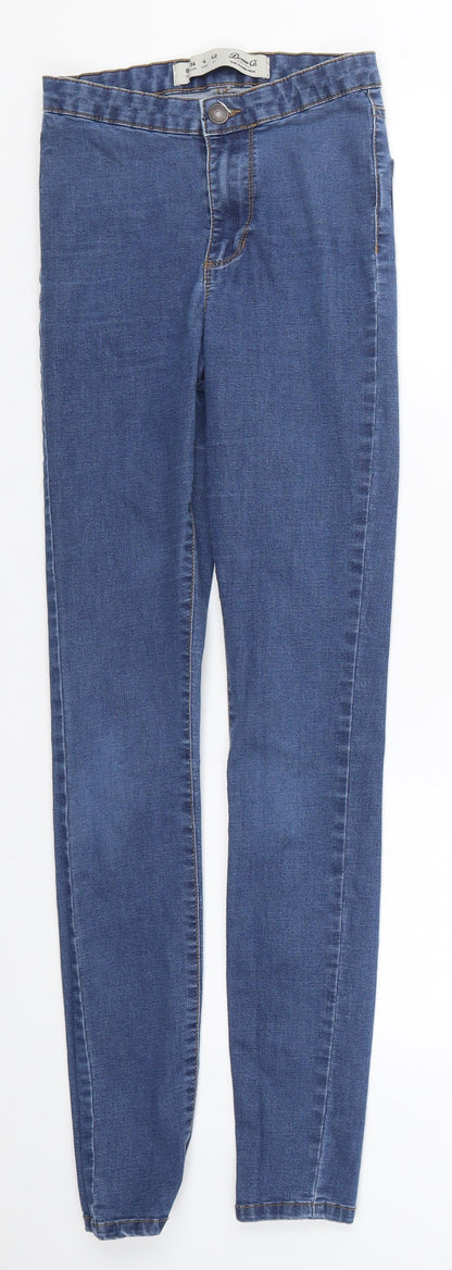 Denim Co Womens Blue  Denim Skinny Jeans Size 8 L28 in