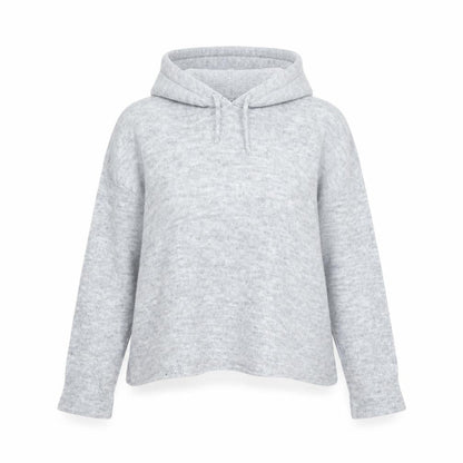 Topshop Womens Grey  Knit Pullover Hoodie Size M