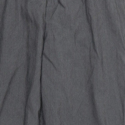 Burton Mens Grey Striped  Trousers  Size 38 L30 in