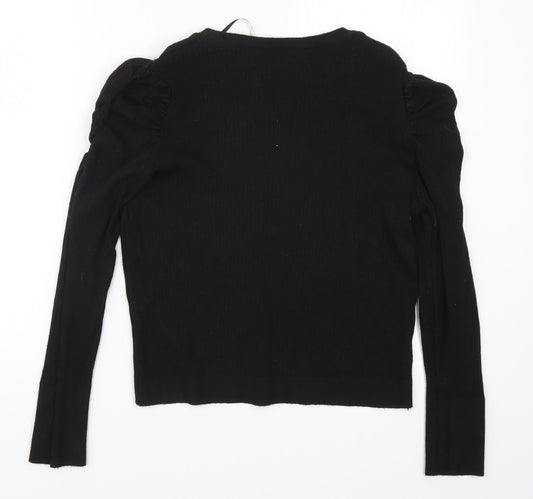 Primark Womens Black  Knit Pullover Jumper Size 14