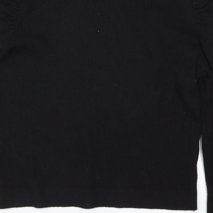 Primark Womens Black  Knit Pullover Jumper Size 14