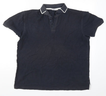 Promo Stars Mens Blue    Polo Size XL