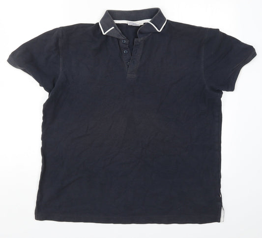 Promo Stars Mens Blue    Polo Size XL