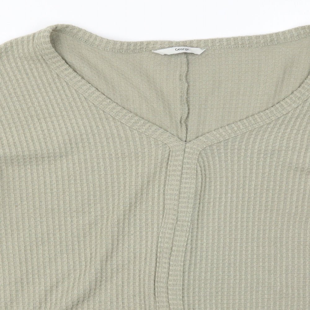 George Womens Green  Knit Pullover Jumper Size 14