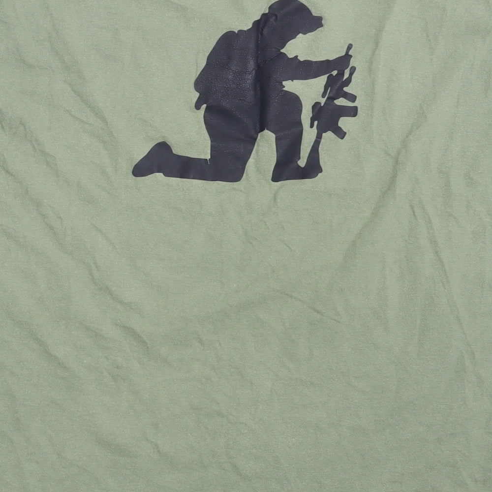 Preworn Mens Green    T-Shirt One Size  - Corby Armed Forces Day