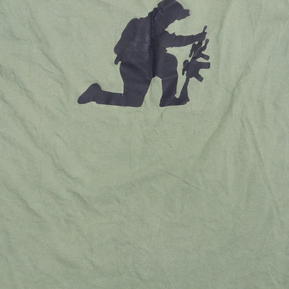 Preworn Mens Green    T-Shirt One Size  - Corby Armed Forces Day
