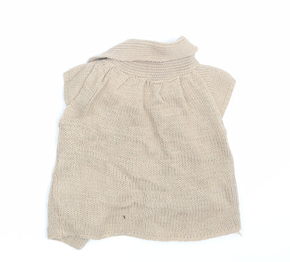 New Look Girls Beige   Cardigan Jumper Size 5 Years
