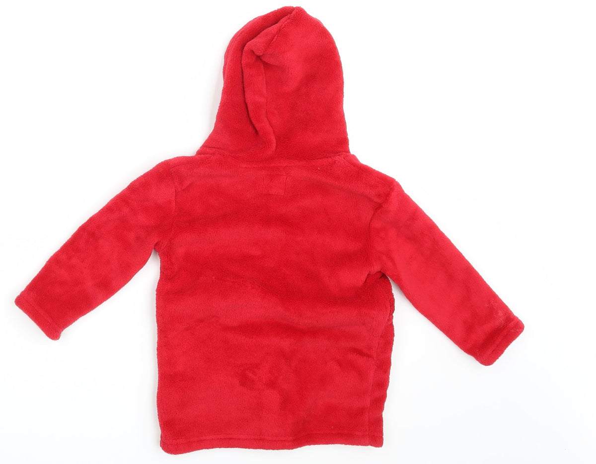 Primark Baby Red Solid  Babydoll Robe Size 12-18 Months