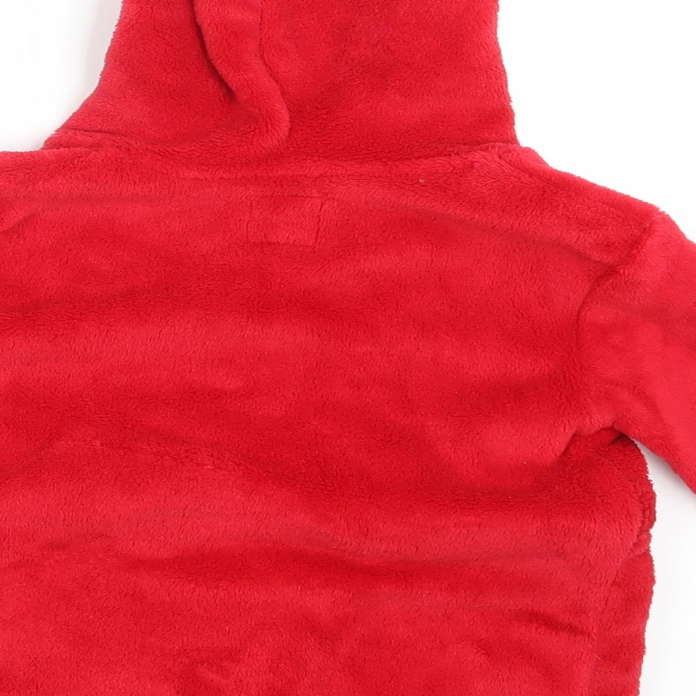 Primark Baby Red Solid  Babydoll Robe Size 12-18 Months