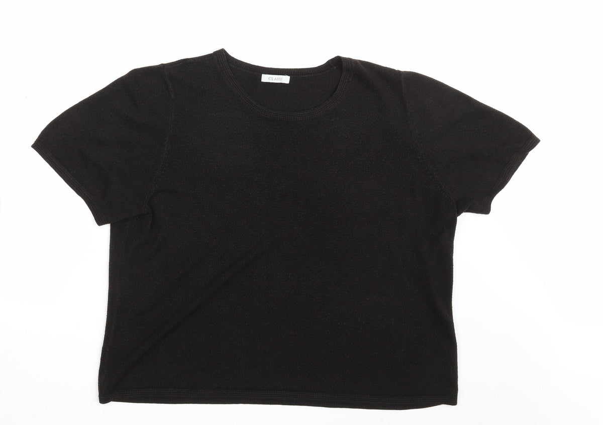 Marks & Spencer Womens Black   Pullover Sweatshirt Size 22