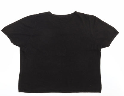 Marks & Spencer Womens Black   Pullover Sweatshirt Size 22