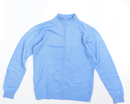 Womens UK Size 8 Damart Blue Pullover Jumper