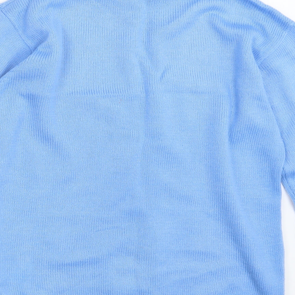Womens UK Size 8 Damart Blue Pullover Jumper