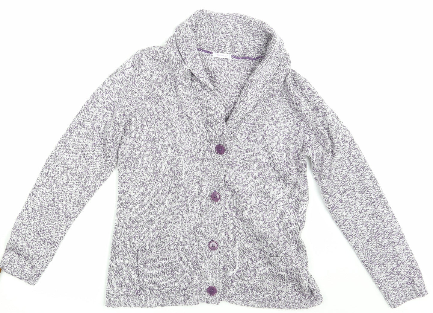 Damart Womens Purple   Cardigan Jumper Size 10