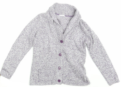 Damart Womens Purple   Cardigan Jumper Size 10