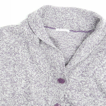 Damart Womens Purple   Cardigan Jumper Size 10
