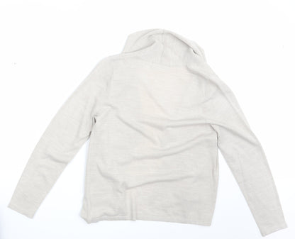 Womens UK Size M M&S Beige Wrap Jumper