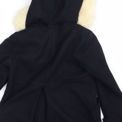 Womens UK Size 8 Topshop Blue Overcoat