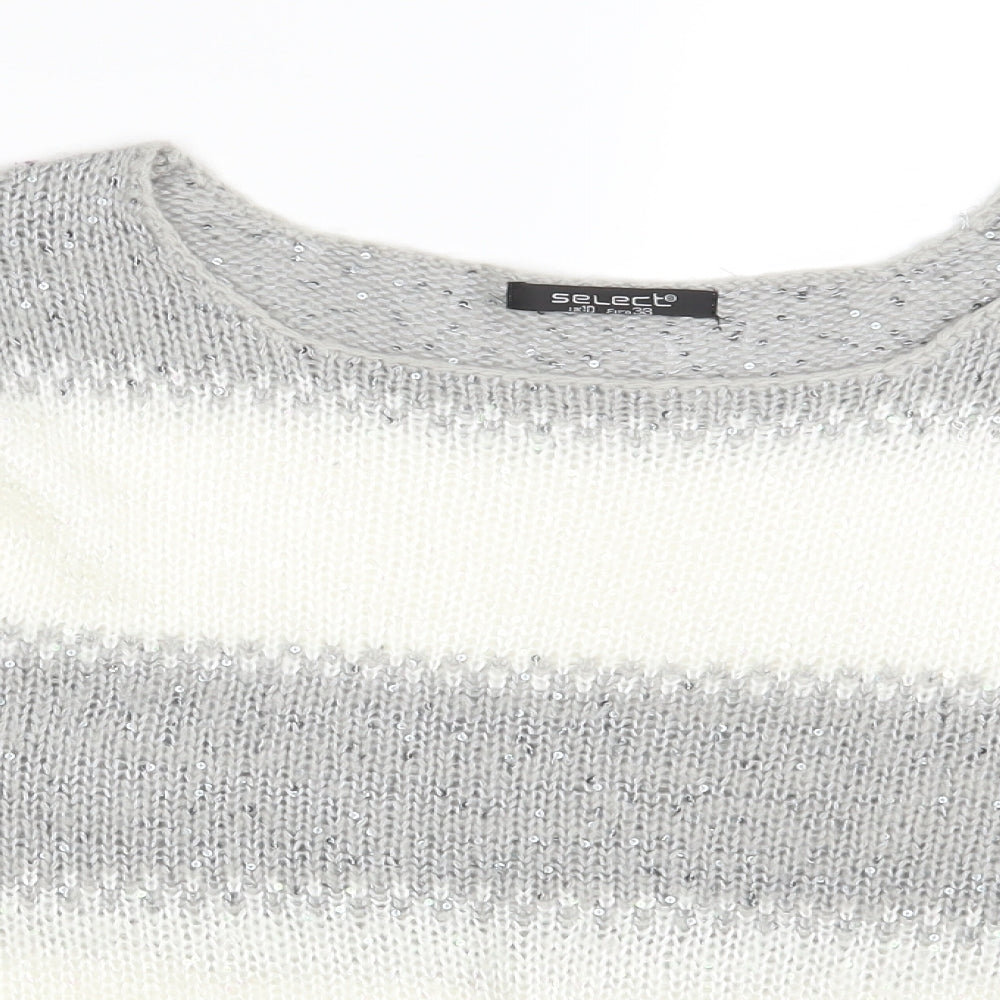 Womens UK Size 10 Select Grey Pullover Jumper