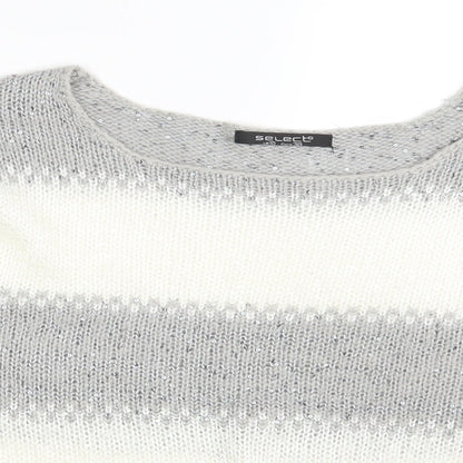 Womens UK Size 10 Select Grey Pullover Jumper