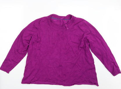 Womens Purple   Pullover Sweatshirt Size XL