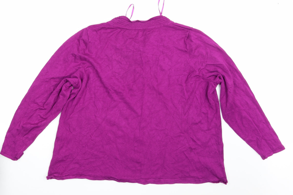 Womens Purple   Pullover Sweatshirt Size XL