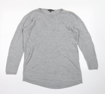 Womens UK Size 16 Bonmarché Grey Pullover Jumper