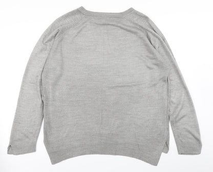 Primark Womens Grey  Knit Pullover Jumper Size L