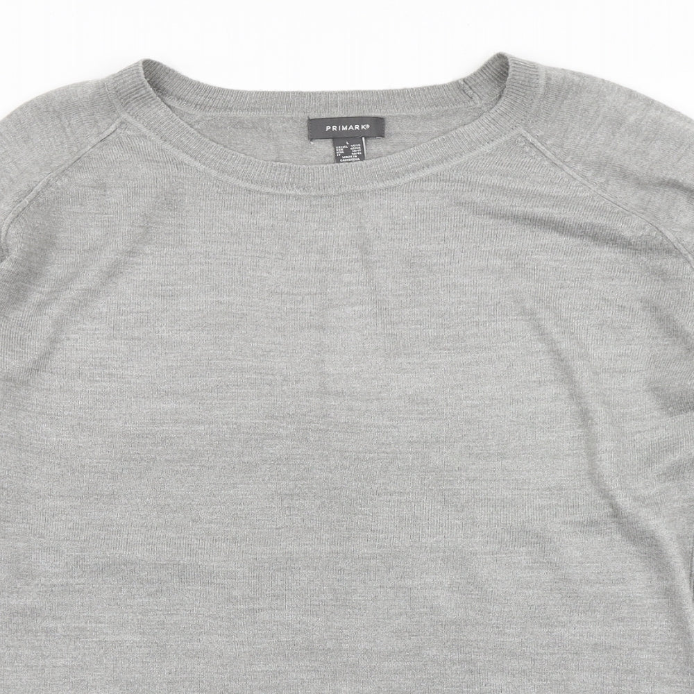 Primark Womens Grey  Knit Pullover Jumper Size L