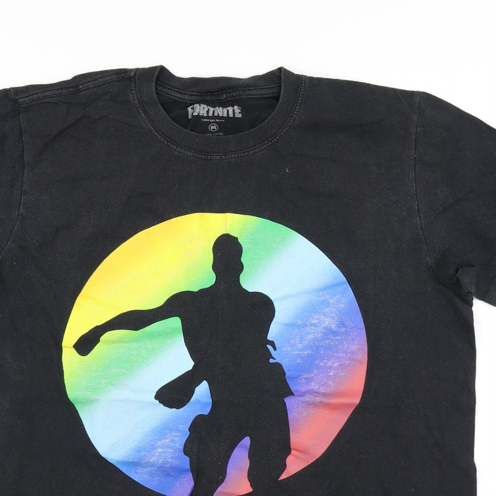 Mens UK Size M Fortnite Black  T-Shirt