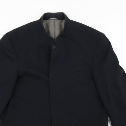 Mens UK Size 40 River Island Regular Blue Suit Jacket