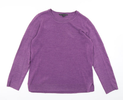 Womens UK Size 12 M&Co Purple Pullover Jumper