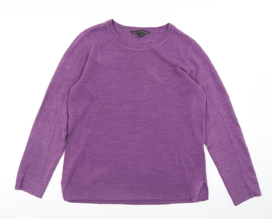 Womens UK Size 12 M&Co Purple Pullover Jumper
