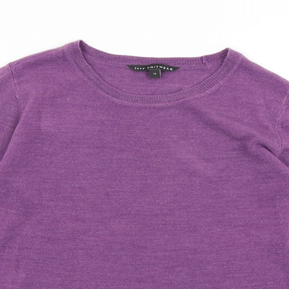 Womens UK Size 12 M&Co Purple Pullover Jumper