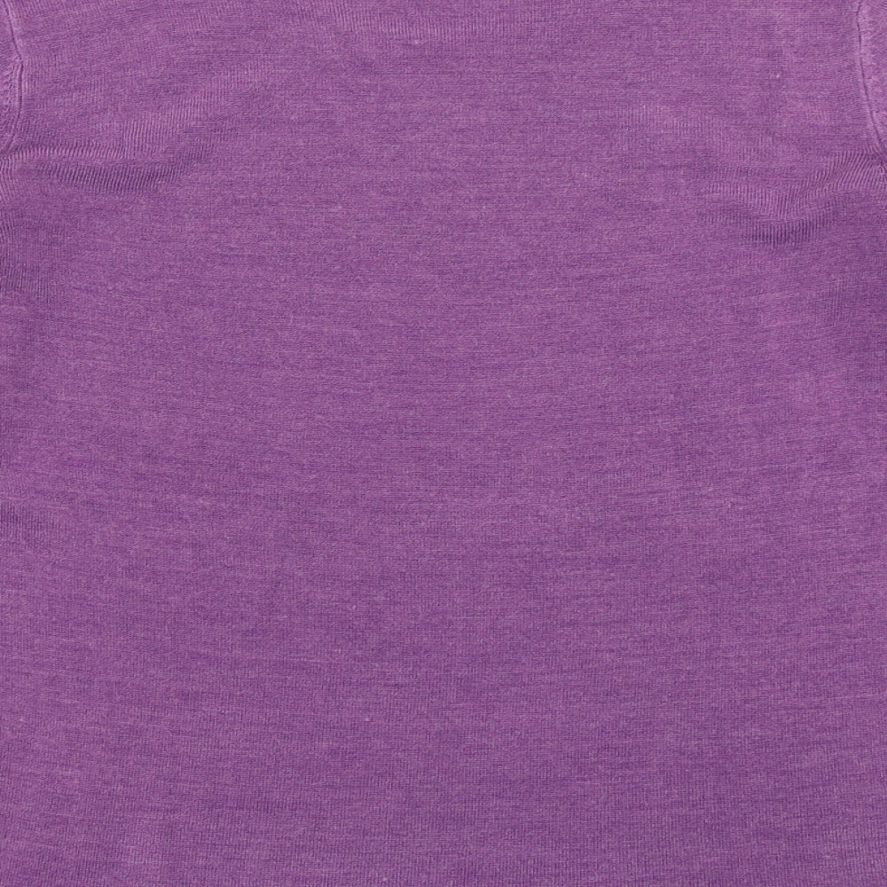 Womens UK Size 12 M&Co Purple Pullover Jumper