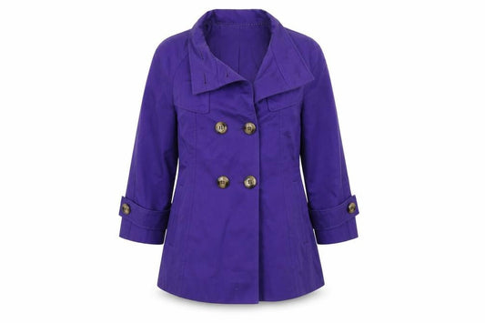 Womens UK Size 12 Marks & Spencer Purple Overcoat