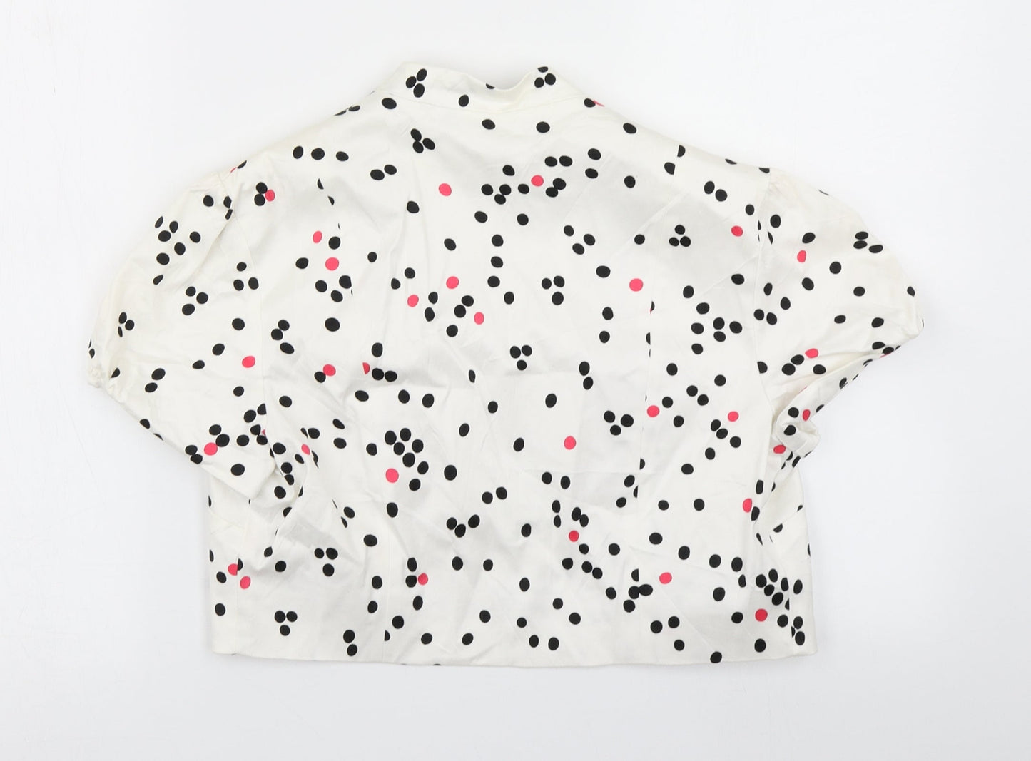 Coast Womens White Spotted  Jacket Blazer Size 12