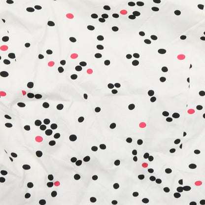 Coast Womens White Spotted  Jacket Blazer Size 12