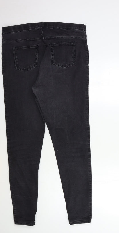 Preworn Womens Black  Denim Jegging Jeans Size 34 in L29 in