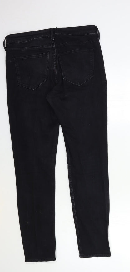 H&M Womens Black  Denim Skinny Jeans Size 29 in L28 in