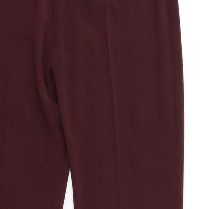 Gharani Strok Womens Red   Trousers  Size 14 L28 in